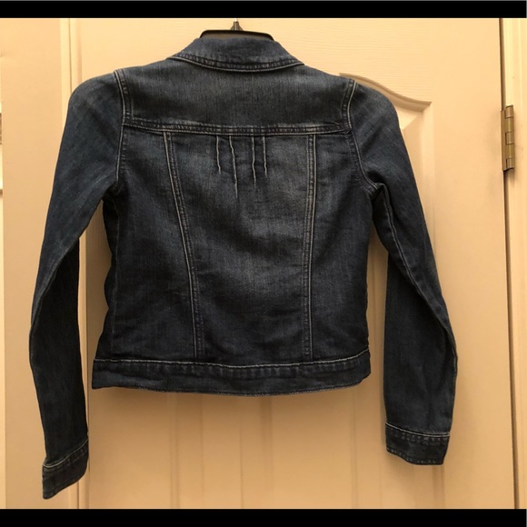 GAP KIDS Dark Rinse Denim Jacket Snap Front Lrg 10 - Picture 4 of 6